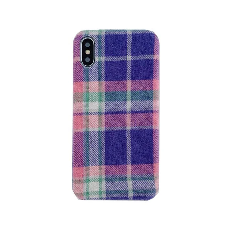 

2020 new design fashion cloth women luxury colorful linen fabric grip patten phone back cover case for iphone 11 pro max