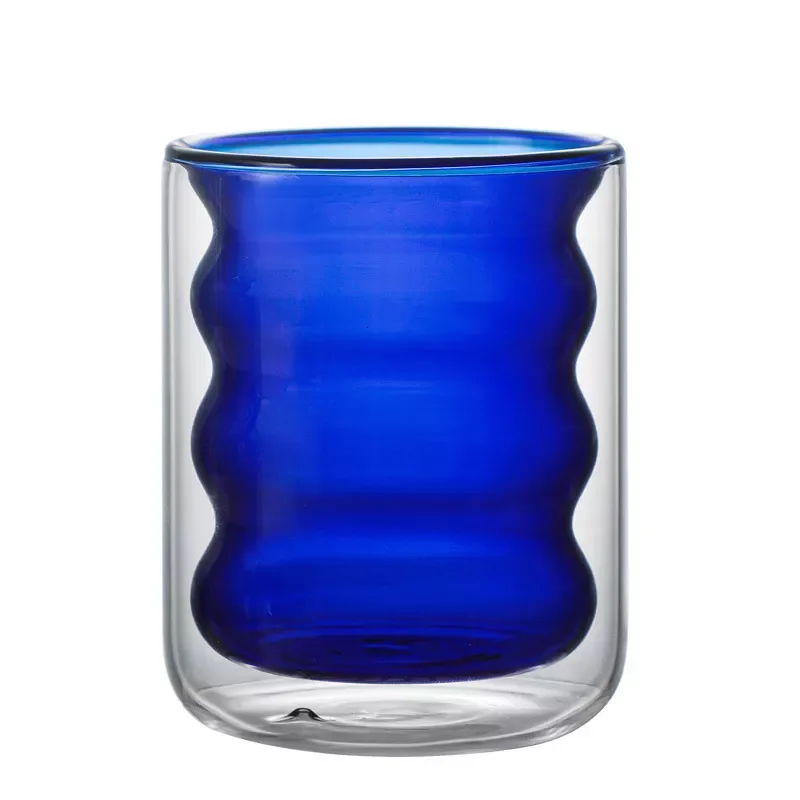 

Handmade Creative Heat Resistant Glass Water Cup Transparent Glass Drink Coffee Cup, Customized color