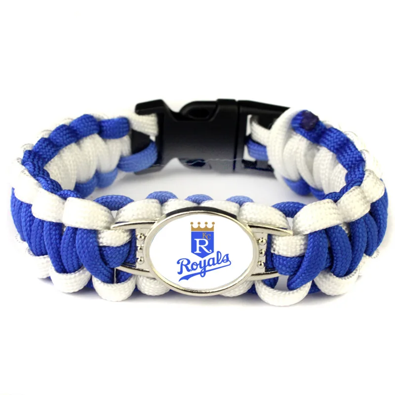 

Silver-plated MLB Kansas City Royals championship Survival bracelet