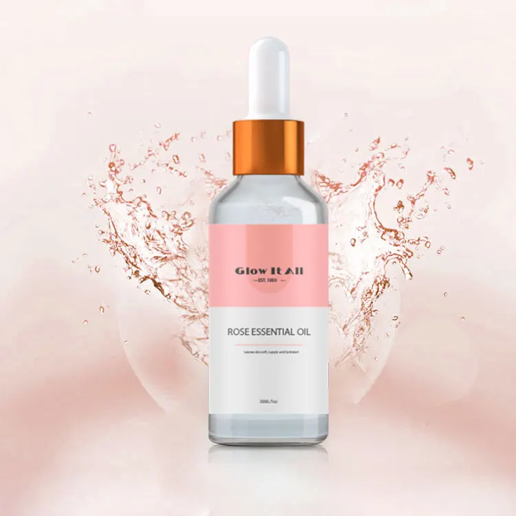 

New Essential Oil Set Organic CBD 100% Natural Rose Facial Oil Skin Serum Vitamine E Skin Care rose cleansing essential oil