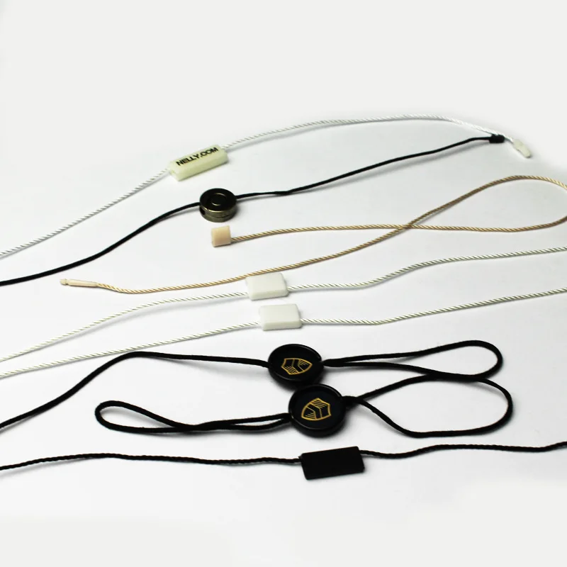 
Custom string hang tags elastic string tags paper string tags for clothing 