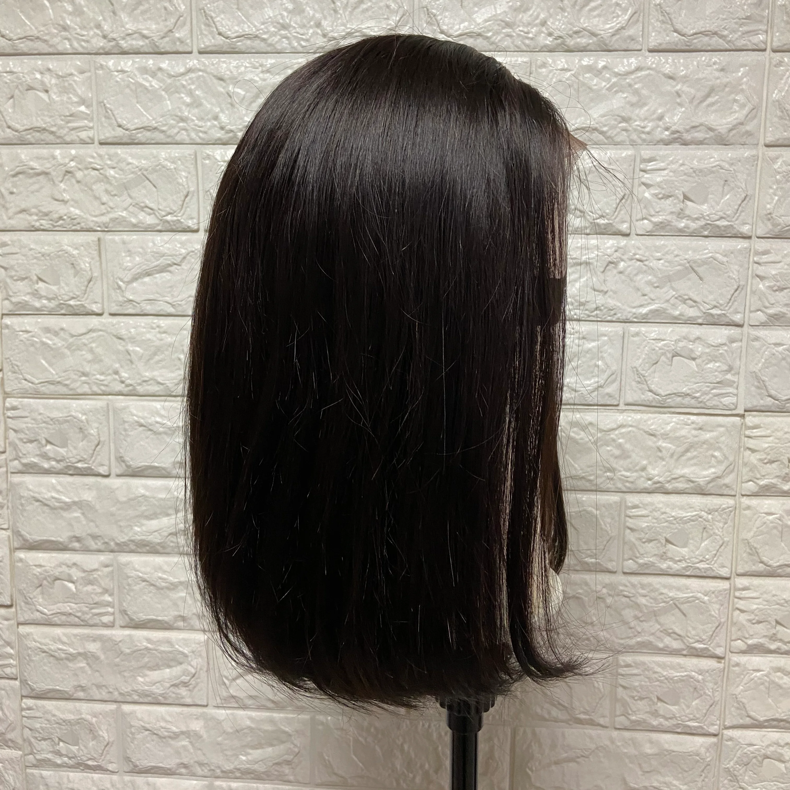 

Hair Vendors Wig Straight 100% Brazilian Human Hair Natural Black 4x4 Lace Front Straight Human Hair Short Bob Wigs