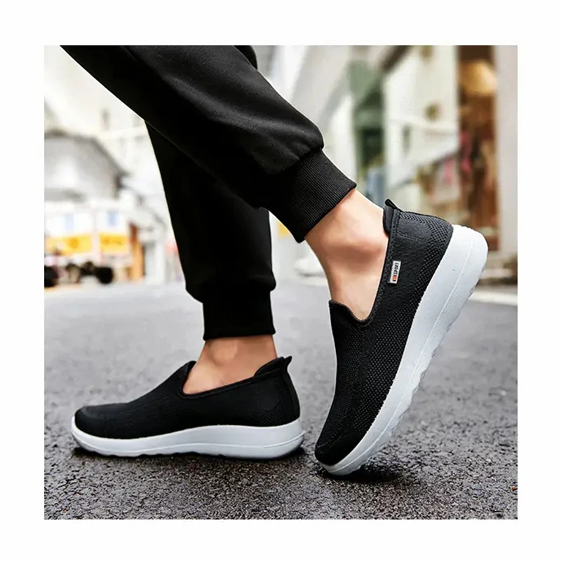 

Summer New Style The Elderly Men Comfortable Soft Soled Anti Slip Middle Aged Walking Style Shoes, As picture,or custom