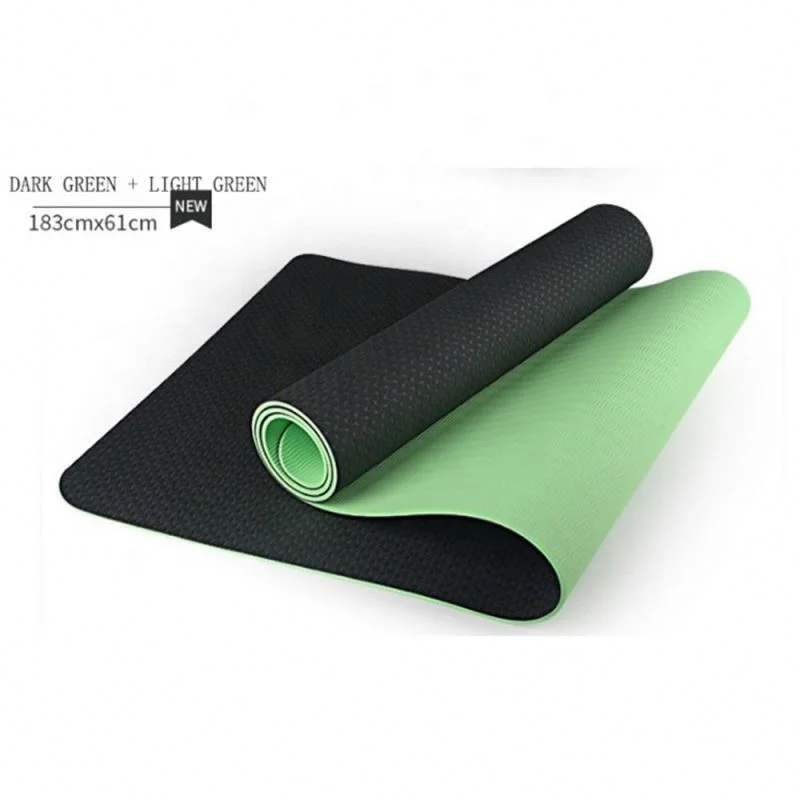 

Eco Friendly Durable Private Label Organic Custom Logo Print Tpe Thick Fitness Foldable Travel Exercise Yoga Mat