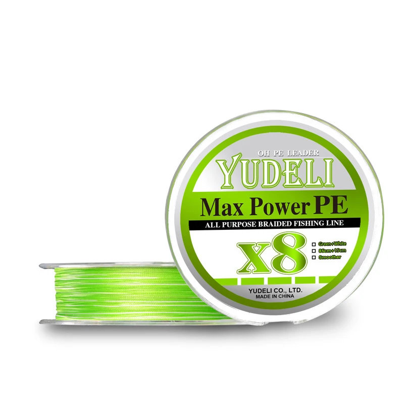 

Hot Sell X8 Upgrade Braid Green color fishing thread 100m/150m/200m Super Strong 8 Strands Multifilament PE Fishing line, Optional
