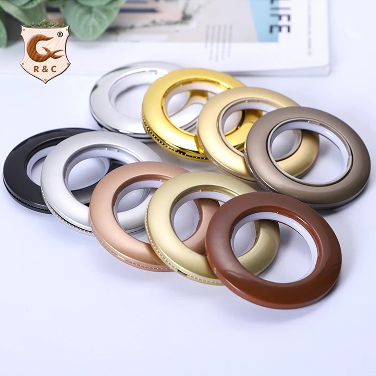 

R&C Screw Plastic Eyelet, Accessories Eyelet Treatment Curtain Ring, Top Motorized Curtain Grommet/, 9 colors to choose