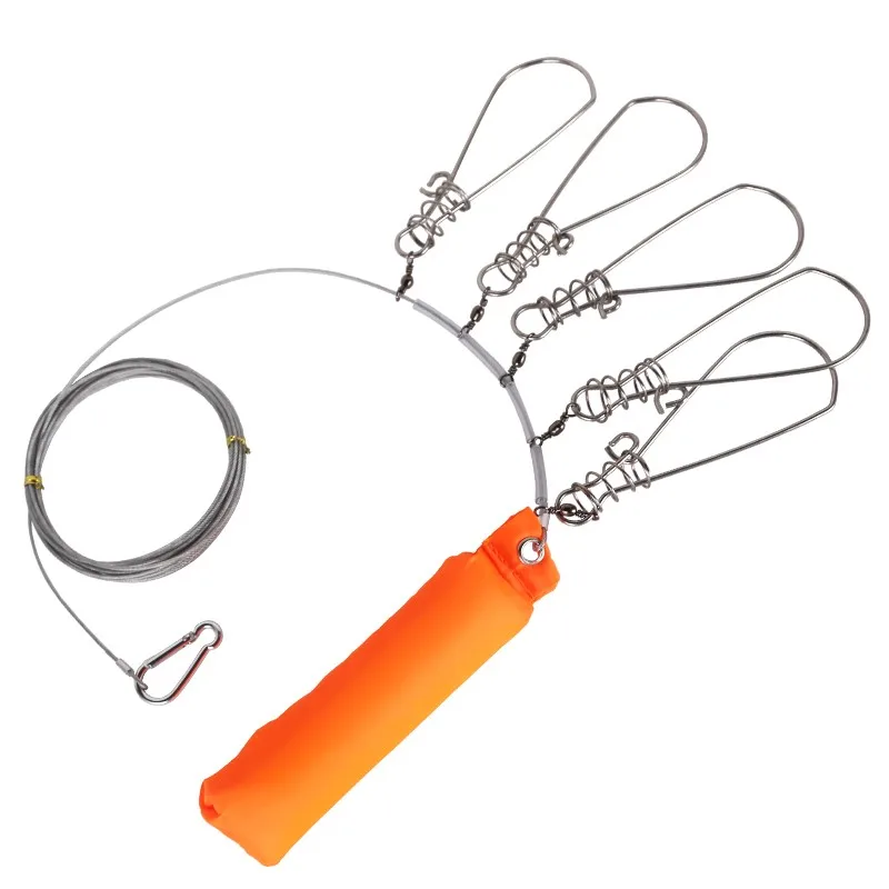 

weihai factory live fish lock buckle with stainless steel 5/10 snaps fishing tackle swivel clips tackle carp pesca, Orange