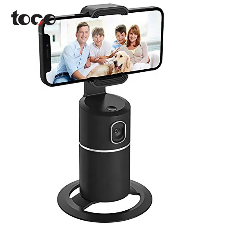 

toco stick 360 rotation smart Auto Tracking Shooting Holder selfie stick 360 rotating phone, Black white pink