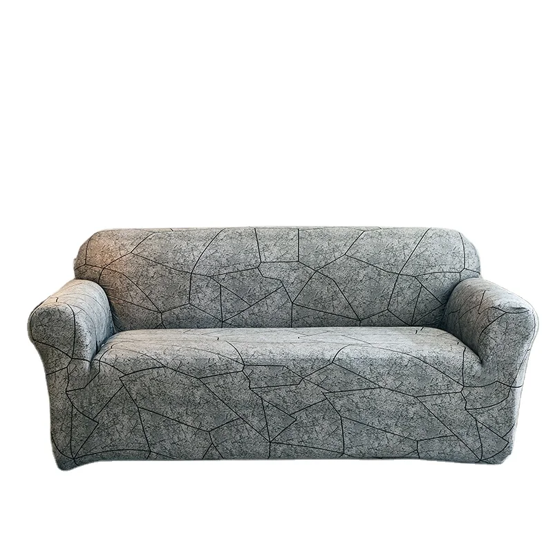 Modern Stretch Slipcovers Elastic Couch Two-Seat Protective Spandex Sofa Cover for Living Room