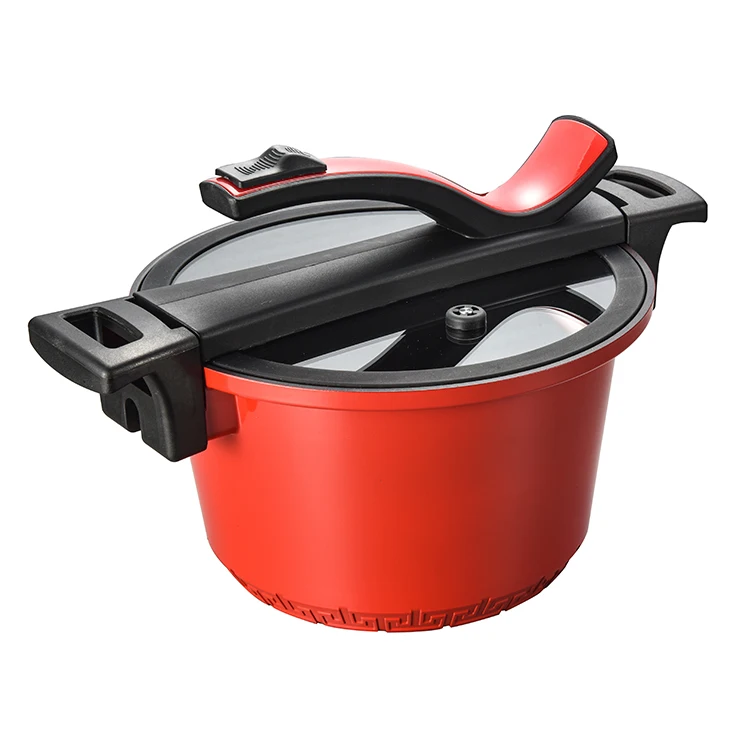 

Diecasting aluminium Slow cooker Micro Pressure cooker 6 - Lliter Red