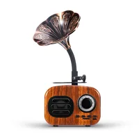 

2019 Popular Retro TV Blue tooth Speaker Mini Wood Grain Retro Speaker With Flower Speaker 3 Watt 4 ohm