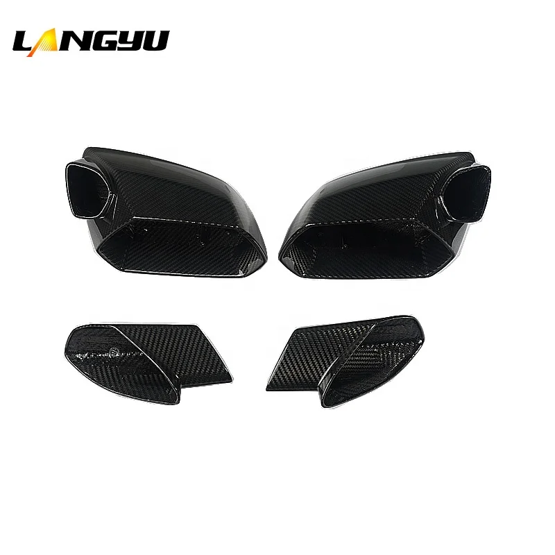 

For 2011+ Rear View Mirror Covers Lamborghini Aventador Dry Carbon Fiber Mirror Covers LP700 LP720 LP750