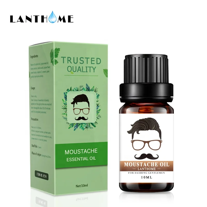 

OEM Private Label Organic Men Moustache Beard Growth Oil Essential Thickener Hair Beard Care Grooming Products