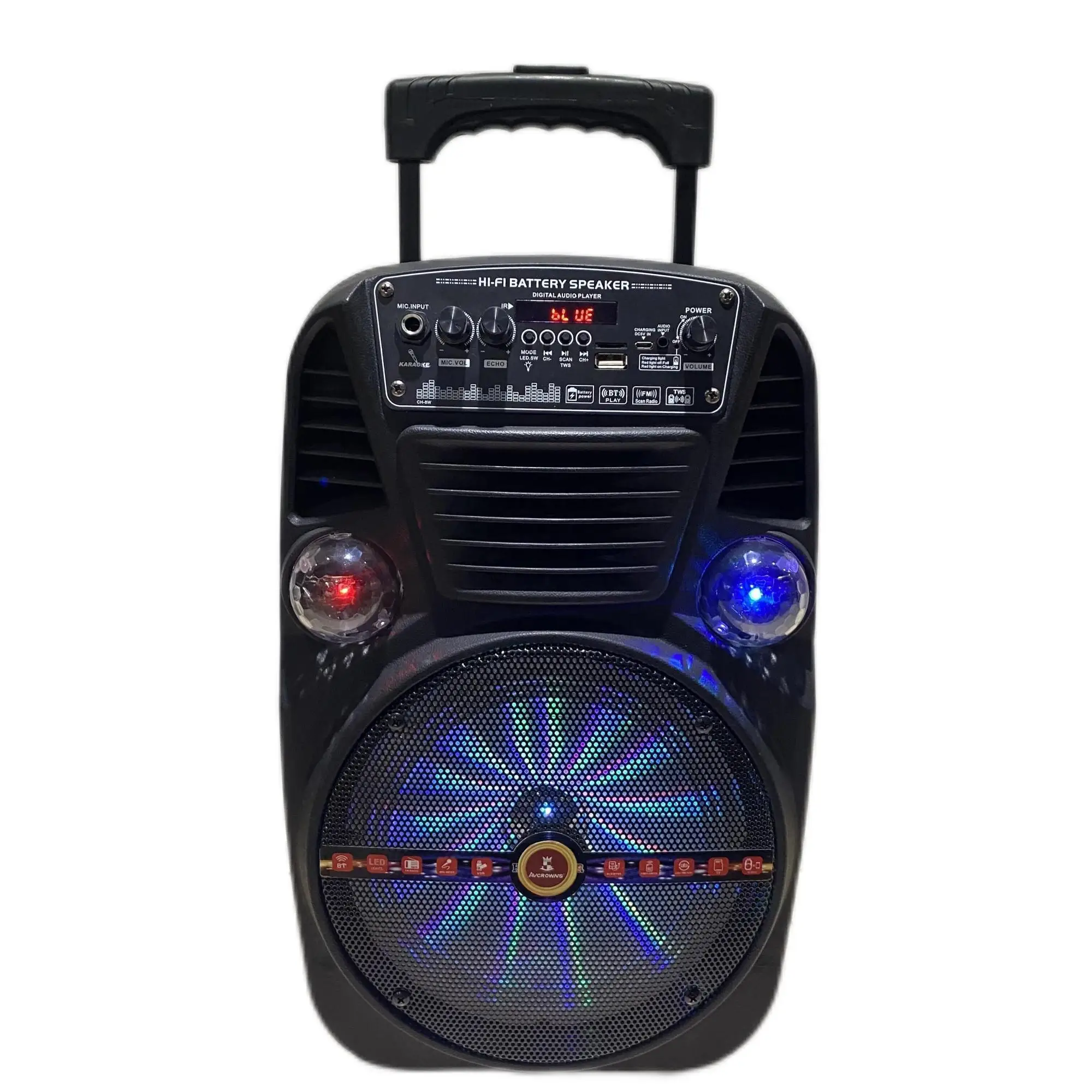 

New trend trolley speaker with microphone and Remote control with light