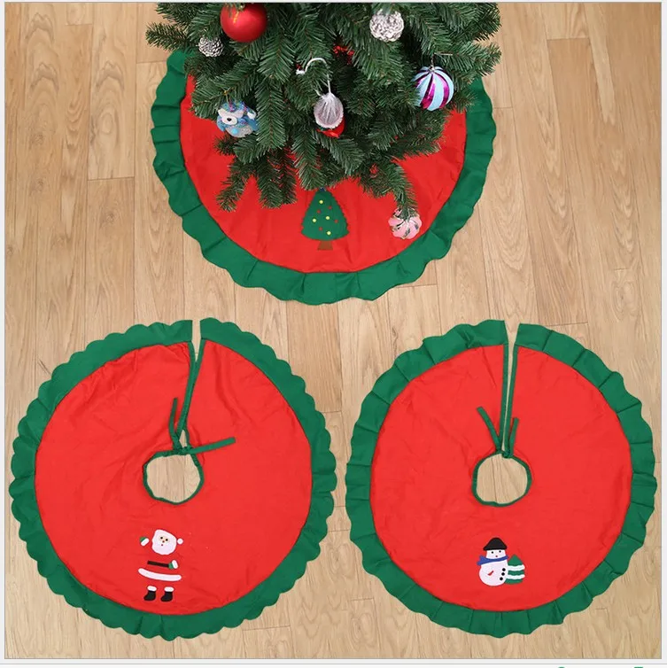 

Christmas Tree Skirt For Gift To Locate Festive Atmosphere Decorations For Christmas DOM111, Cherismas color