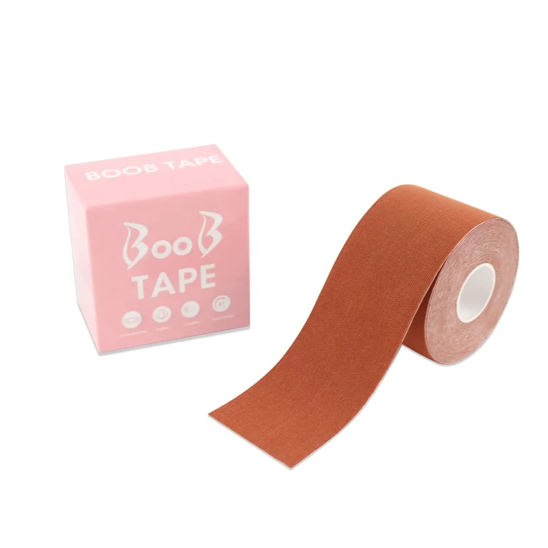 

Women Disposable Breast Body Tape Invisible Self Adhesive Fashion Sticker Boob Tape, Skin, black, brown,tan,new sin, coffee
