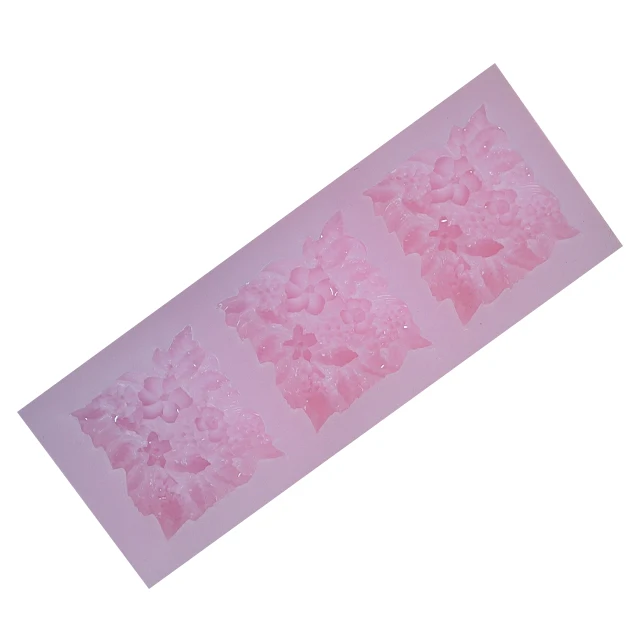 

Petal silicone resin mold handmade soap rose cake chocolate fudge mold, Pink