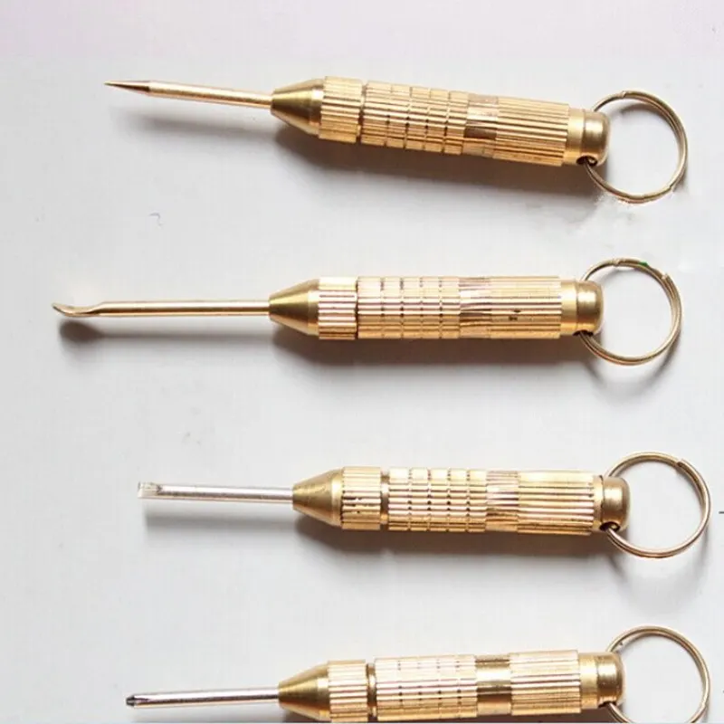 

4 in1 Multi Tool Set Cross Screwdriver Portable Toothpick Ear Pick Pin Key Chain