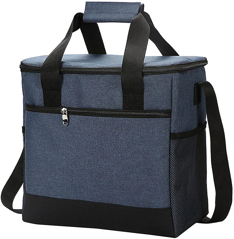 

Wholesale Reusable Soft Lunch Insulated Delivery Food Cooler and Heat Bag with Adjustable Shoulder Strap, Any colors available