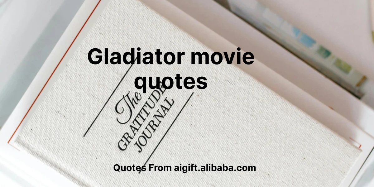 gladiator movie quotes