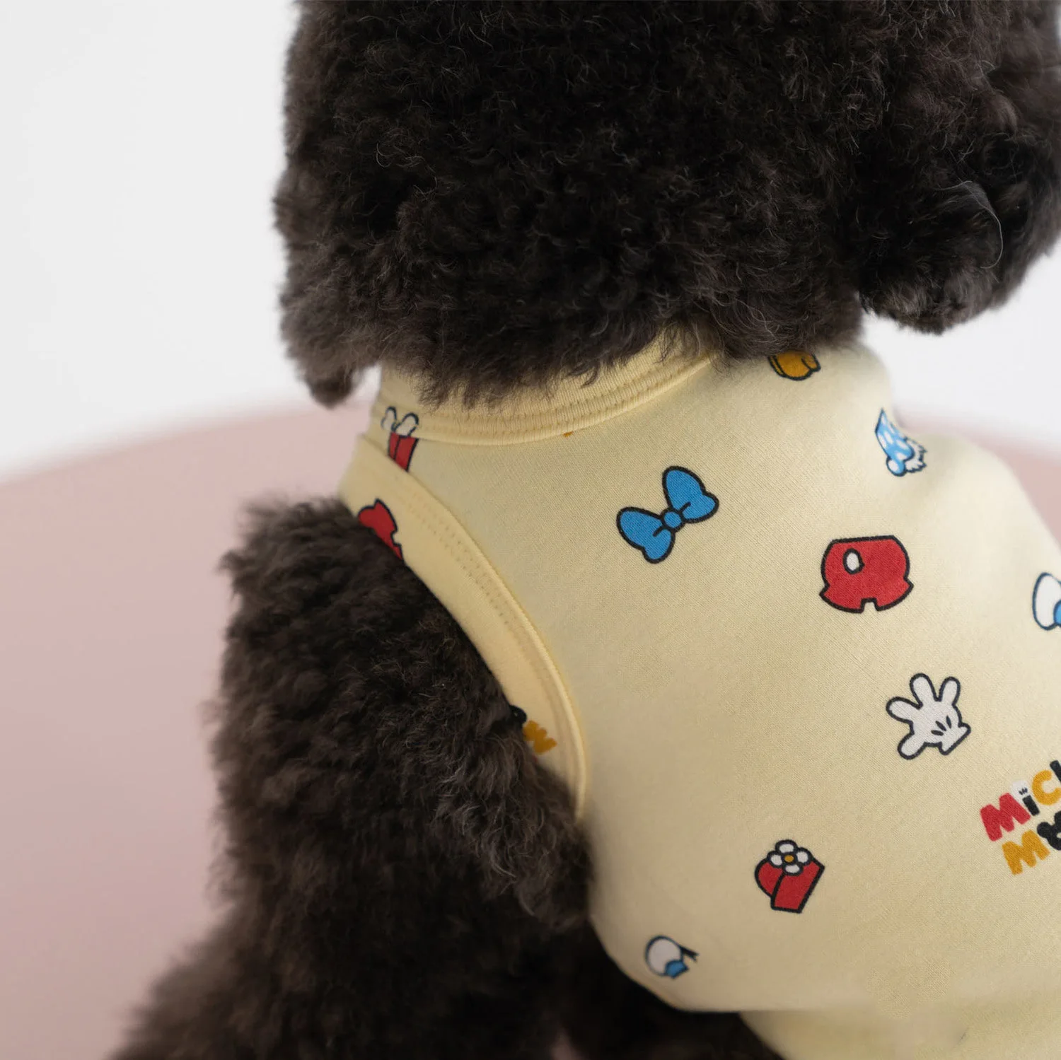 

Ins Korea Style spring pet dog pure cotton comfortable custard vest cute dog home clothes, Yellow