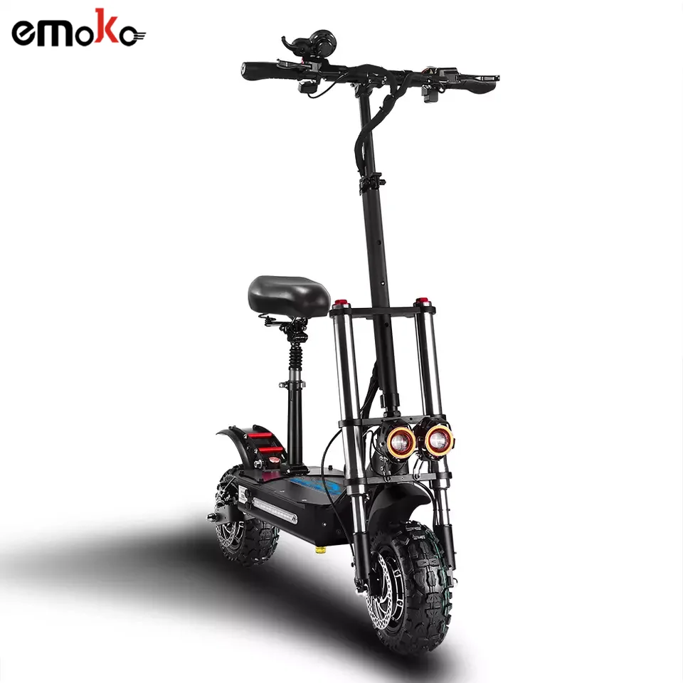 

Emoko High Power Electric Scooter 5600W Dual Motor 60V 20AH Folding Adult 10'' Fast Speed Off Road E Scooters for Adult