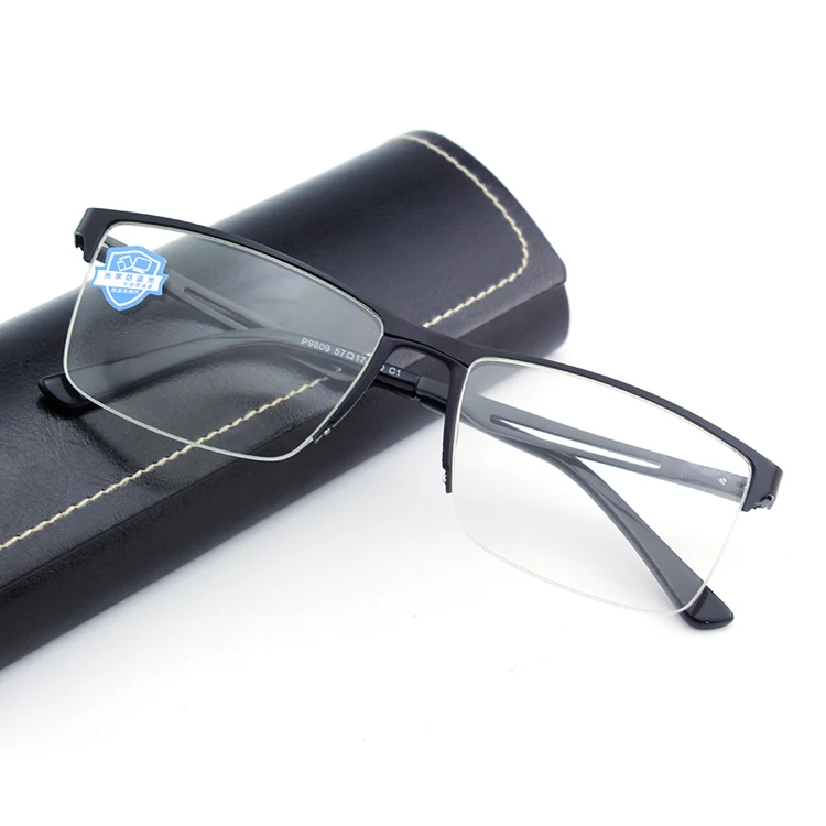 

High Quality Aluminum Frame Men Women Top Sale Guaranteed Quality Metal Anti-blue Light Frames Optical Eye Glasses, As picture