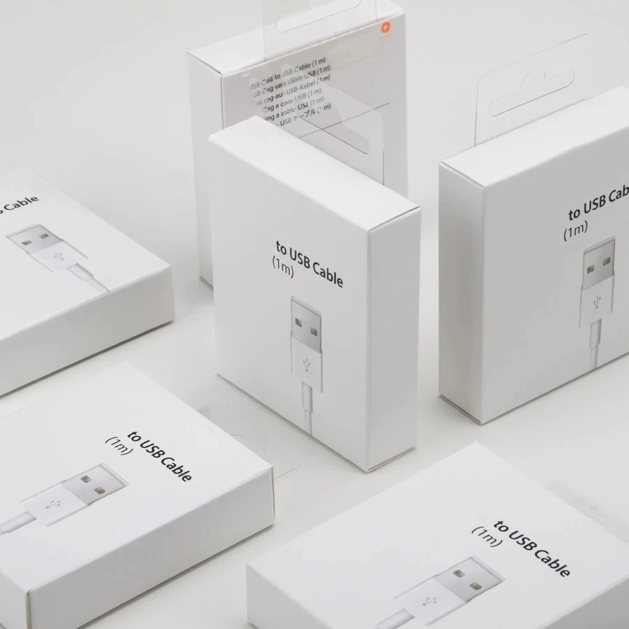 

High Quality Foxcon Charging Line For iphone usb Data Cable 1m TPE Charger USB Cable with retail box