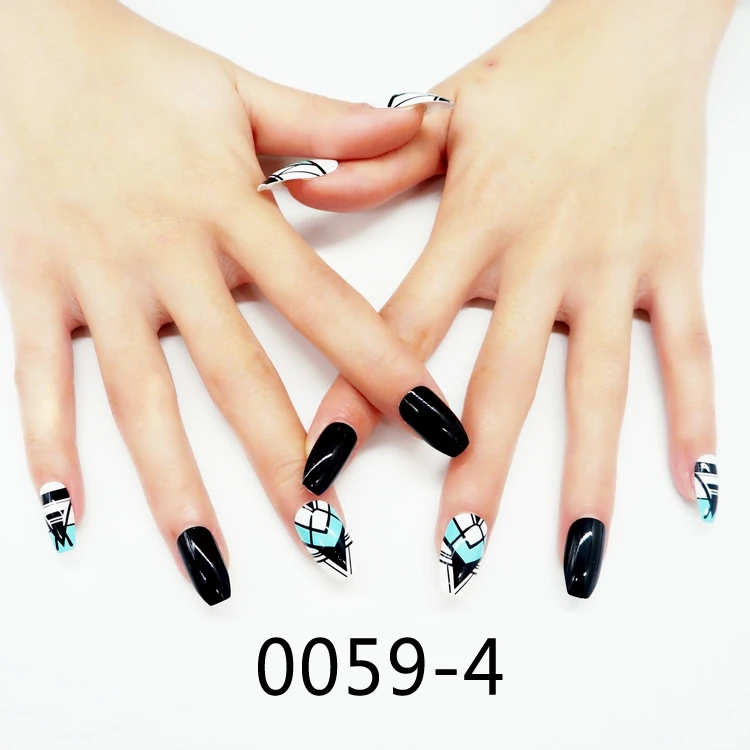 

New Arrived press on nails long coffin reusable press on nails suppliers