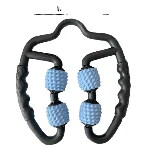 

TAYFITNESS Handheld Massage Ring Massage Roller Clip For Leg Arm and Neck, Cherry pink, lake blue, fluorescent yellow