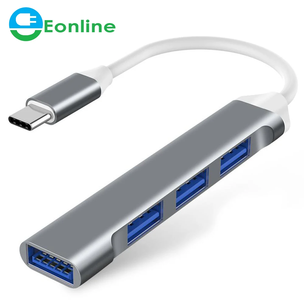 

Eonline Type C Hub USB 3.0 2.0 HUB Splitter Fast Speed USB3.0 USB-C OTG Adapter Cable for Macbook Pro 13 15 Air Mi Pro HUAWEI