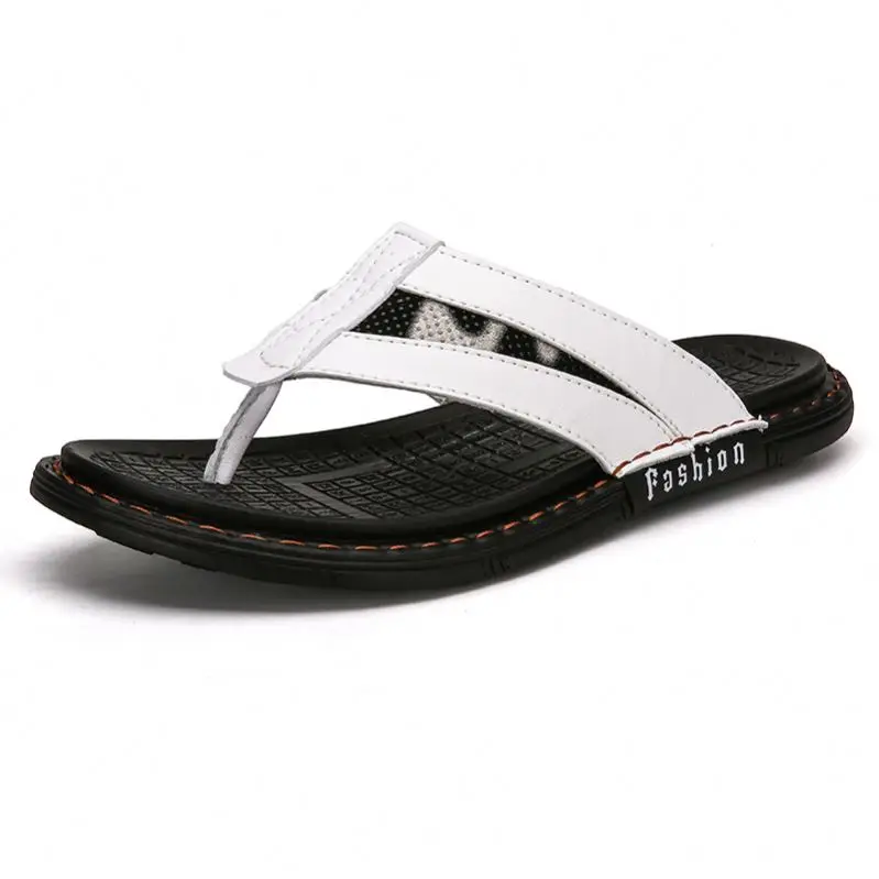 

High quality outdoor leather slippers shoes china factory, Optional