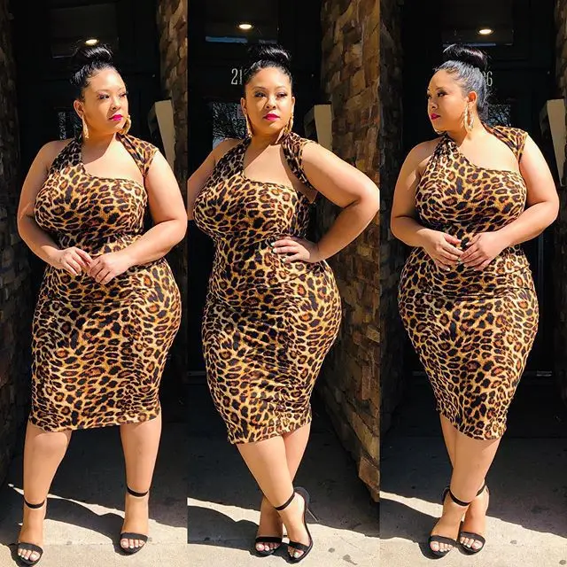 

2021 Custom Summer Leopard Print Casual Strapless Orange Sexy Form Plus Size Party Women Elegant Sleeves Bodycon Dresses, Customized color