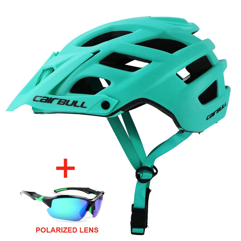 

Outdoor Riding Cycling Helmet with Polarized Sunglasses Sports Ultralight Mtb Bicycle Helmet Unisex Mountain Road Bike Helmet