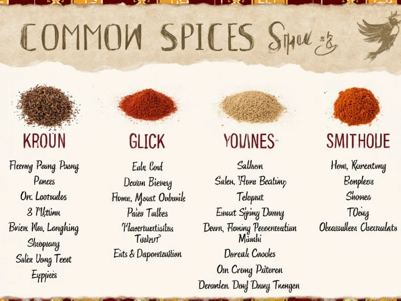 Essential Common Spices List for Every Kitchen
