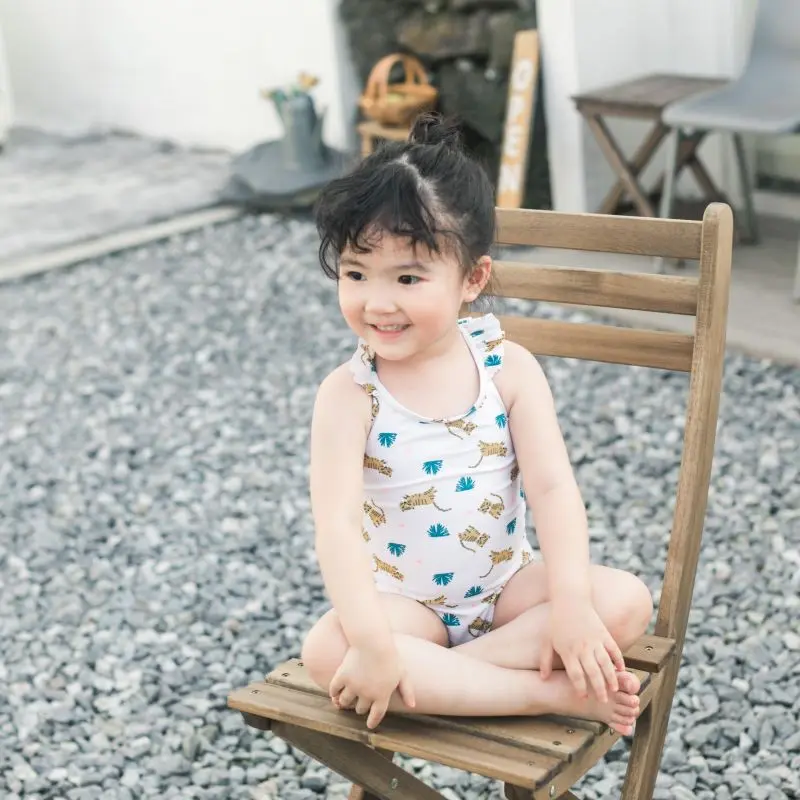 

New Baby Girls Sleeveless Swimsuit Child Beach Swimwear Kids Bathing Suits