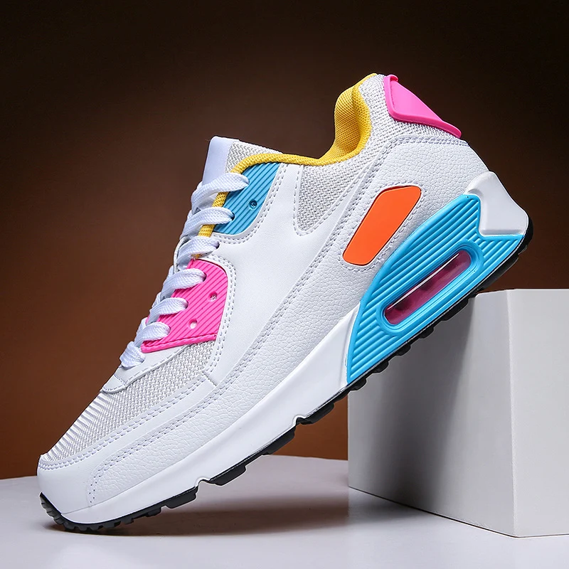 

Fashion Women air cushion sneaker New arrival Outdoors Breathable Mesh school student sneakers, Picture