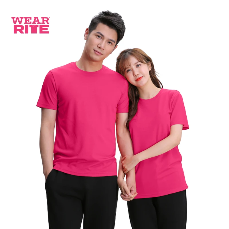 

custom polyester basic plain t shirt, 12 colors