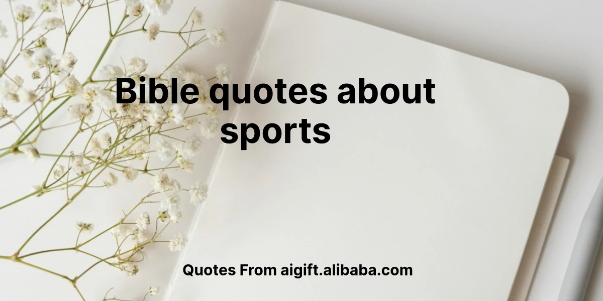 bible quotes about sports