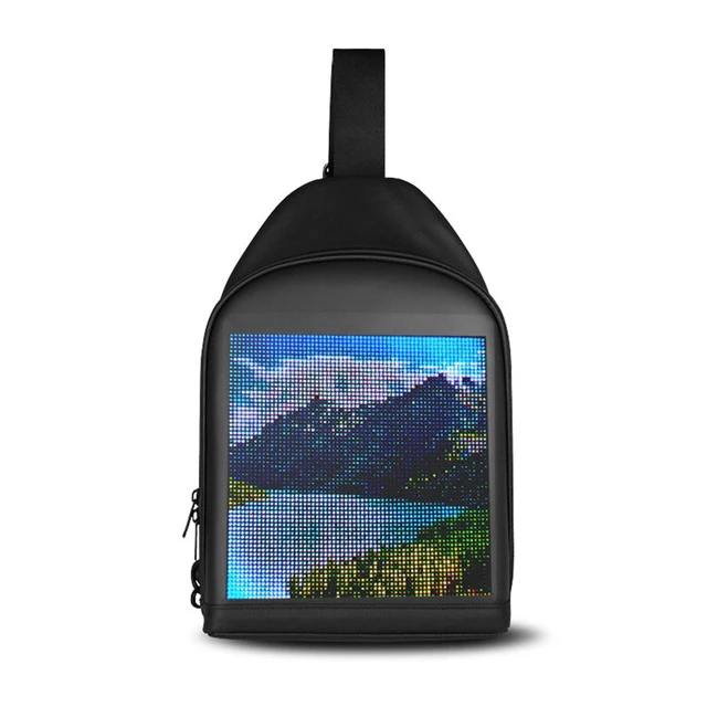 

Drop Shipping Wholesale Diy Laptop Smart Walk Advertising Hiking School Bag Screen Phone Display Led Backpack