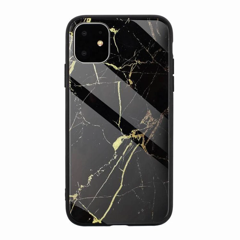 

MOQ Free Shipping Marble Tempered Glass Cell Phone Case For iPhone 6 7 8 Plus X XR XS Max, Accept customized