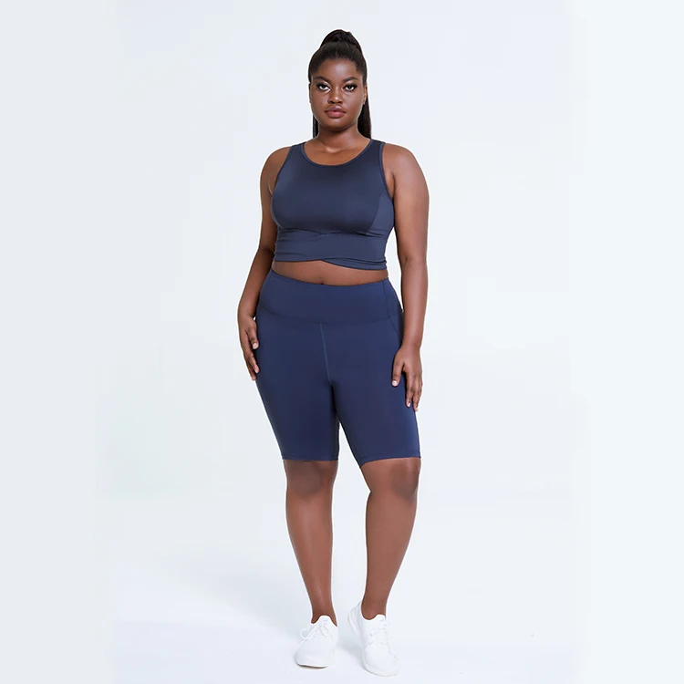 

Custom Logo Activewear 1x-4x Womens Pants And Bras Fitness 2 Piece Set Yoga Plus Size Apparel Suppliers