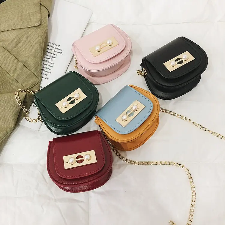 

Mini small bag female 2021 new waist bag metal chain semi-precious stone decoration coin purse semicircle saddle bag