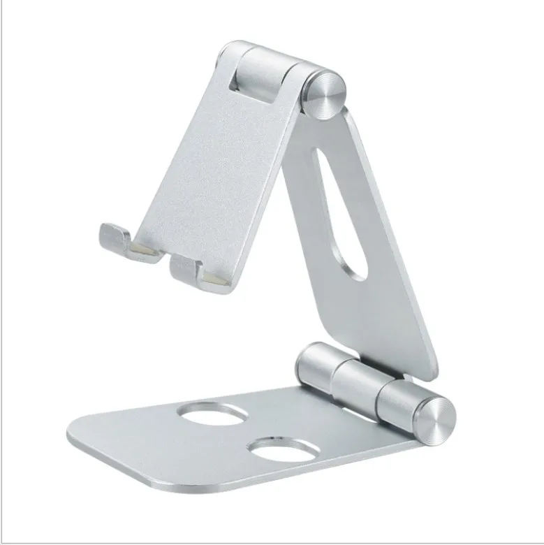

Desktop aluminum mobile phone holder foldable table smartphone stand lazy flexible smartphone support for kitchen