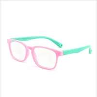 

2020 flexible safety silicone kids colorful blue light blocking glasses optical frames eyeglasses