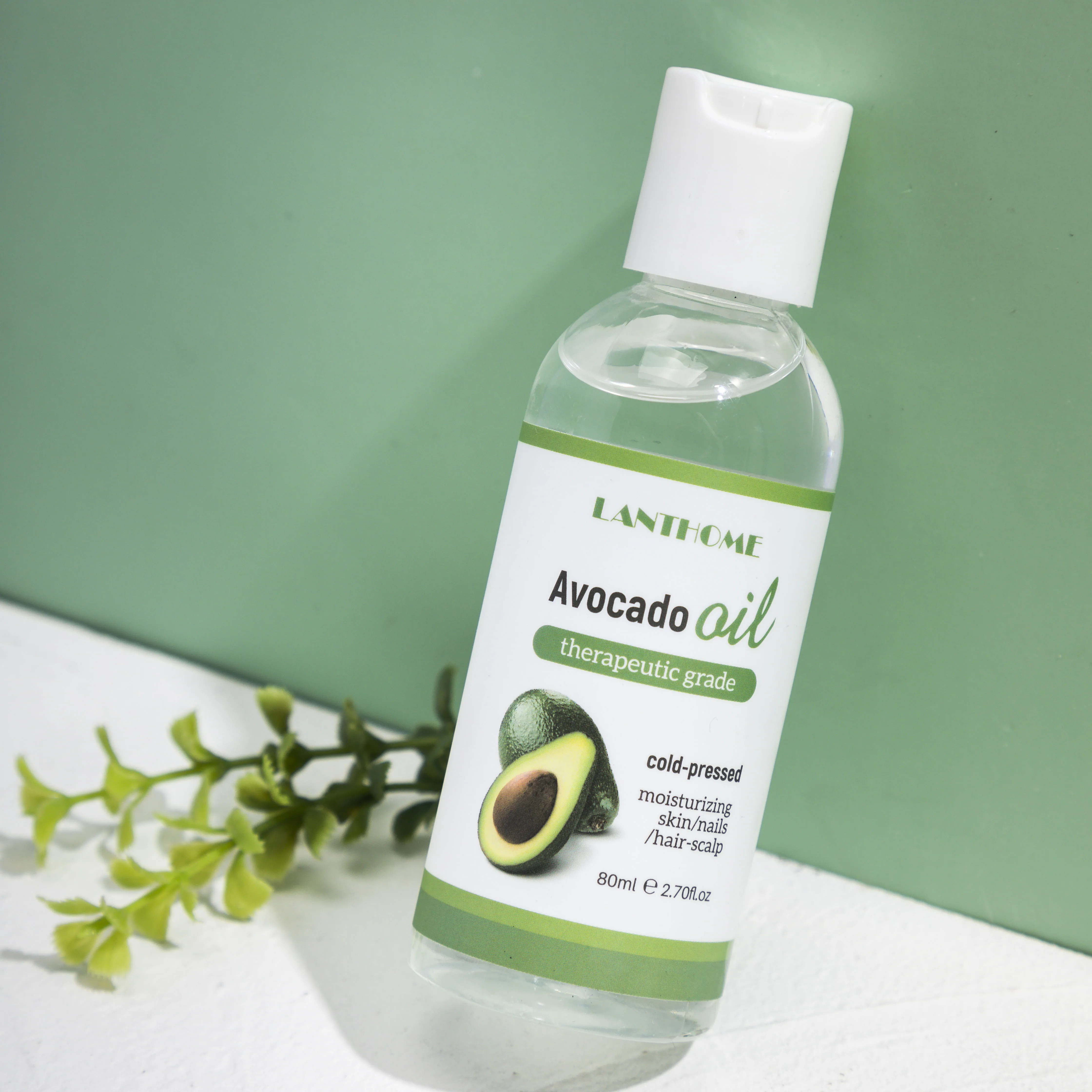 

Lanthome 100% Pure Bulk Organic Natural Body Hair Massage Oil Cold Pressed Price Avocado Oil Skin Care Essential Oil