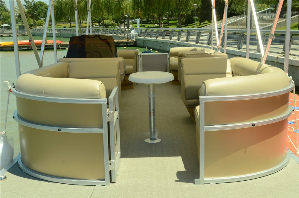 
Entertainer aluminum party yacht with unique design 