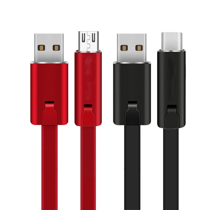 

2020 New Design Repeat Cut Repairable Fast Charging Usb Data Cable For Mobile Phone, Black/red