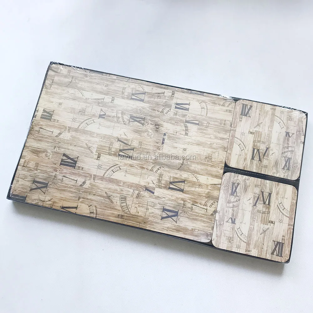 Heatresistant Wooden Custom Cork Placemats And Coasters For Dinner