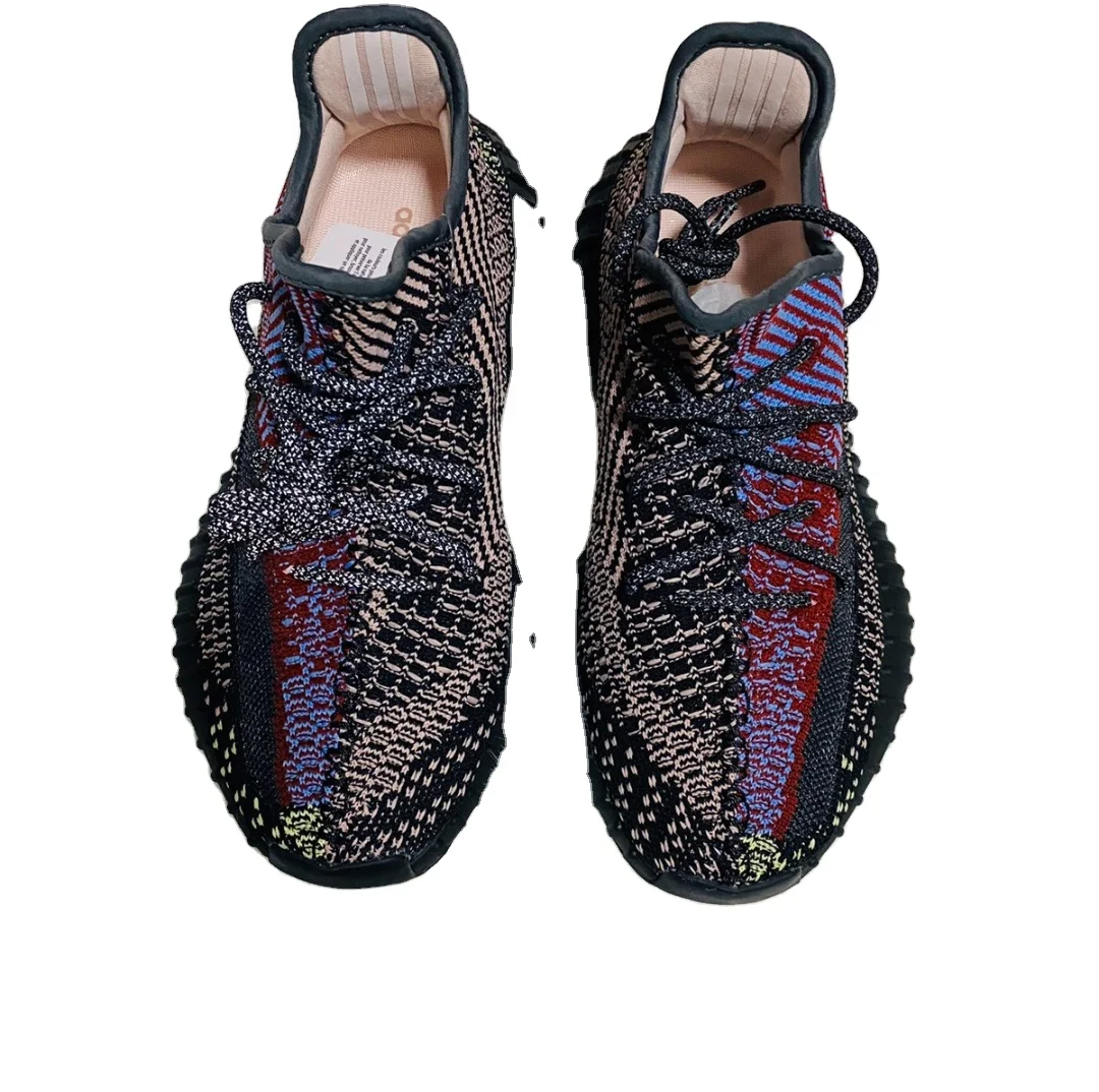 

Yeezy 350V2 shoes "Yecheil Reflective" Black and Red Starry Unisex